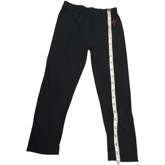Betsey Johnson Legging Black Pink Logo Elastic Waist Stretch Pant Little Girls 5 - Picture 5 of 7